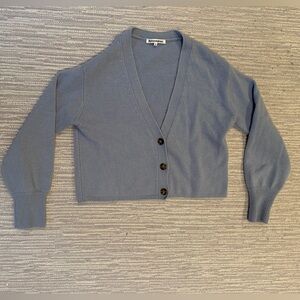 Reformation blue cashmere cardigan size small